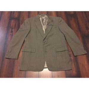 Hart Schaffner 41R Regular Marx Gold Trumpeter Wool Gray Blazer Sportcoat Men’s
